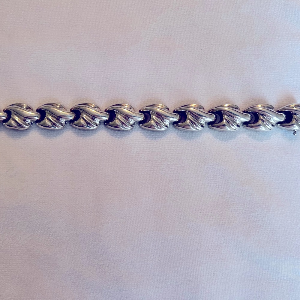 Milor Italy 925 Sterling Silver
Vintage Wide Chunky Chain Bracelet - Picture 2 of 10